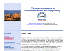 Tablet Screenshot of csmr2008.softlab.ece.ntua.gr
